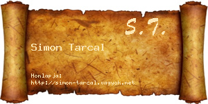 Simon Tarcal névjegykártya